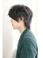 シュシュット(chouchoute)&nbsp;ツイストスパイラルスキンフェード韓国マッシュセンターパート05