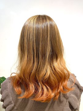 アズール 草加(azule) オレンジ グラデーションカラー