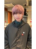 ホワイトピンク×ブラウン