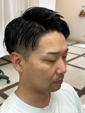 クレス 戸田店 メンズ店(CLESC) ソフトモヒカン七三分け