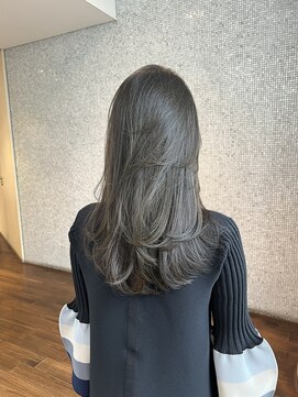 ザック ヴィ(ZACC vie) レイヤーカット オリーブグレージュ ナチュラル