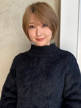 アフロート ルヴア(AFLOAT RUVUA) みねスタイル♪ 前下がり ひし形 ショートボブ 30代 40代 50代