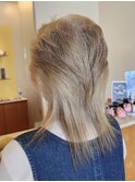 ハイトーンウルフカット