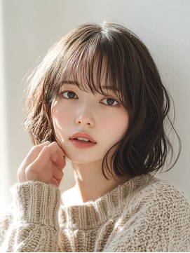 ディアローグ 自由が丘Luz店 ウェーブミディアムボブ