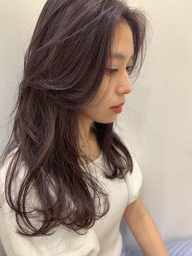 コワファースト させぼ五番街店(COIFF1RST) 韓国風フェイスレイヤー×透ける暗髪