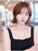 韓国レイヤー顔周りカット透明感カラー髪質改善艶髪シースルー