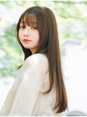 韓国風レイヤーカット顔まわりレイヤーくびれミディアムレイヤー
