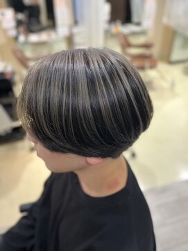 アズール 草加(azule) アンブレラカラー　グレージュ　メンズブリーチ