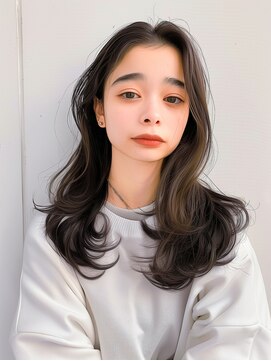 ラベストクズハ(LOVEST KUZUHA) ロングレイヤー/レイヤーカット/韓国風ヘア/ハッシュカット