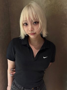 ネハス 名古屋栄店(nehus.) ブリーチ/クラゲヘアー/小顔に見せるヘア/ココアベージュ