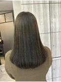 透明感カラー　くすみカラー　オリーブベージュ