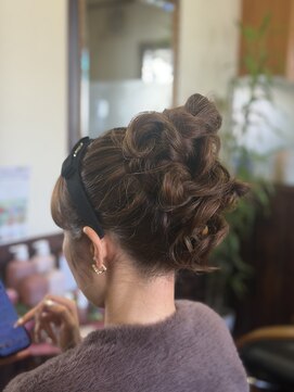結婚式お呼ばれヘアーセット