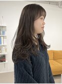 ふわっとロングレイヤー/ゆるっとワンカールスタイル/赤み消し