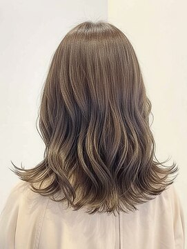 ノア(no_a) 【四条烏丸】ブリーチなしでミルクティカラー×レイヤー