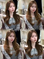 ネクストハラジュク(NEXT HARAJUKU)&nbsp;ブリーチなしダブルカラー/顔周りカット/レイヤー/透明感カラー