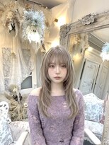 アルモワール(Armoire) ミルクティーベージュ/ベージュ/レイヤーカット/ケアブリーチ