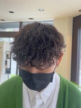 Men's salon Swell 成田店 Men'sパーマ/Men'sカット/眉毛【メンズサロン スウェル】&nbsp;マッシュ×波巻きスパイラル [#成田 #MEN'S #メンズサロン]