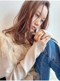 ナチュラルロング×顔周りレイヤー