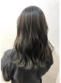 ナチュラルバレイヤージュ×オリーブベージュ