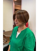 アクティフ(actif) 名古屋の美容室actif ミセス 抜け感 丸みショート イメチェン