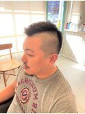 フェードモテる流行イケメン黒髪モテ髪アップバング短髪束感
