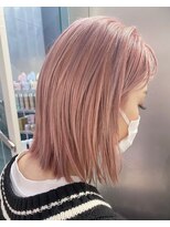 シェリ ヘアデザイン(CHERIE hair design)&nbsp;切りっぱなし×ホワイトピンク