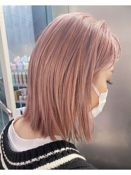 シェリ ヘアデザイン(CHERIE hair design) 切りっぱなし×ホワイトピンク