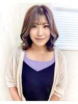 プロム(Prom)&nbsp;アッシュのフェイスフレーミングボブ