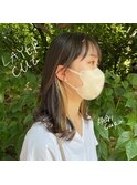 顔周りカット/韓国風カット/前髪カット/レイヤースタイル