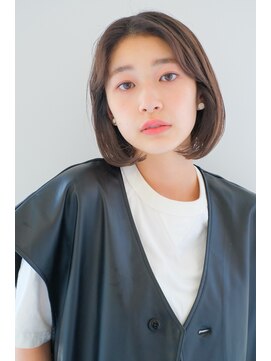 ガリカ 横浜(Gallica) 大人可愛いセンターパート内巻きボブ/ワンカール似合わせ小顔