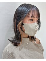 ピッコリーノバイプロデュース 小田急相模原店(Piccolino by Produce)&nbsp;インナーカラー×ミディアムヘア♪（小田急相模原）メテオカラー