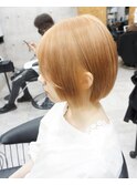ミニボブ×ペールオレンジ
