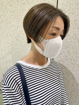 マイル 渋谷(mile) 大人ショート × アッシュブラウン