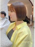 大人ガーリーチョコレートモードプリカール髪質改善韓国ボブ学割