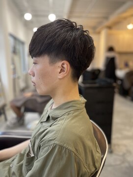 ソイクフ(SOY KUFU) MEN’S HAIR カルマパーマのアッシュブラック