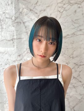 メモリーズ 銀座(Memories) 可愛い水色カラーと韓国ボブ◎