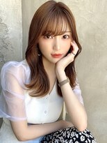 プラチナ(PLATINA) 薄め前髪/ベージュカラー/透け感/くすみカラー/秋カラー/小顔