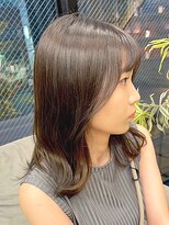 ジアン バイ ミルボン 西宮ガーデンズプラス(GIEN by milbon)&nbsp;ゆるふわミディアム/レイヤー/モカグレージュ/末吉 海斗