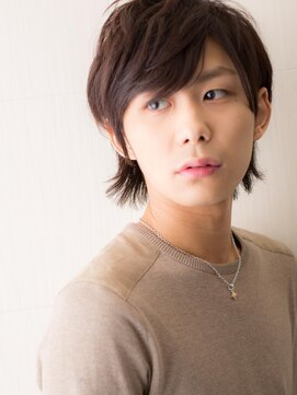 グルーミングサロン バーバー キャッスル 北浦和西口(Grooming salon Barber Castle) アースカラーのアンニュイウルフの無造作こなれヘアT北浦和