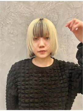 ラヴィズム 長岡店(LUVISM) 顔周りレイヤーダブルカラーボブおくれ毛前髪長岡新潟