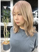 西区新町美容室★roots★ピンクを感じるベージュ