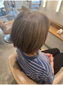 白髪ぼかし 脱白髪染めハイライト