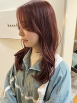 ベンチ(bench) チェリーピンク/似合わせ顔まわりカット/千葉美容室