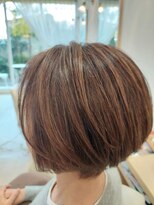 ヘアーズ 本店(HAIRZ)&nbsp;《HAIRZ 》藤井☆60代白髪ぼかしグラボブラベンダーブラウン