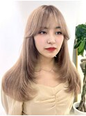 韓国風スタイル/レイヤーカット/髪質改善/透明感カラー/熊本