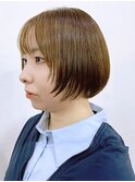 ライトブラウン/レイヤーショート