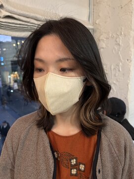 オーパスアミカ(OPUS AMICA) /レイヤー×ベージュイヤリングカラー×