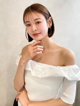 トゥルーズ 梅田店(TLUUS) 【TLUUSイメチェン前髪ピンクベージュクールショート】