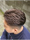 毛流れアイロンパーマ