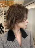 大人のこなれ感ショートボブ/アッシュブラウン